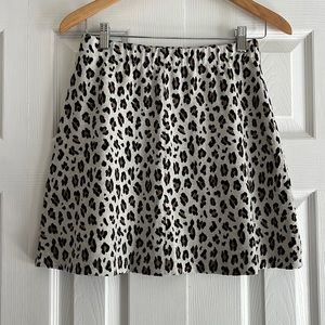 Loft Leopard Print Skirt